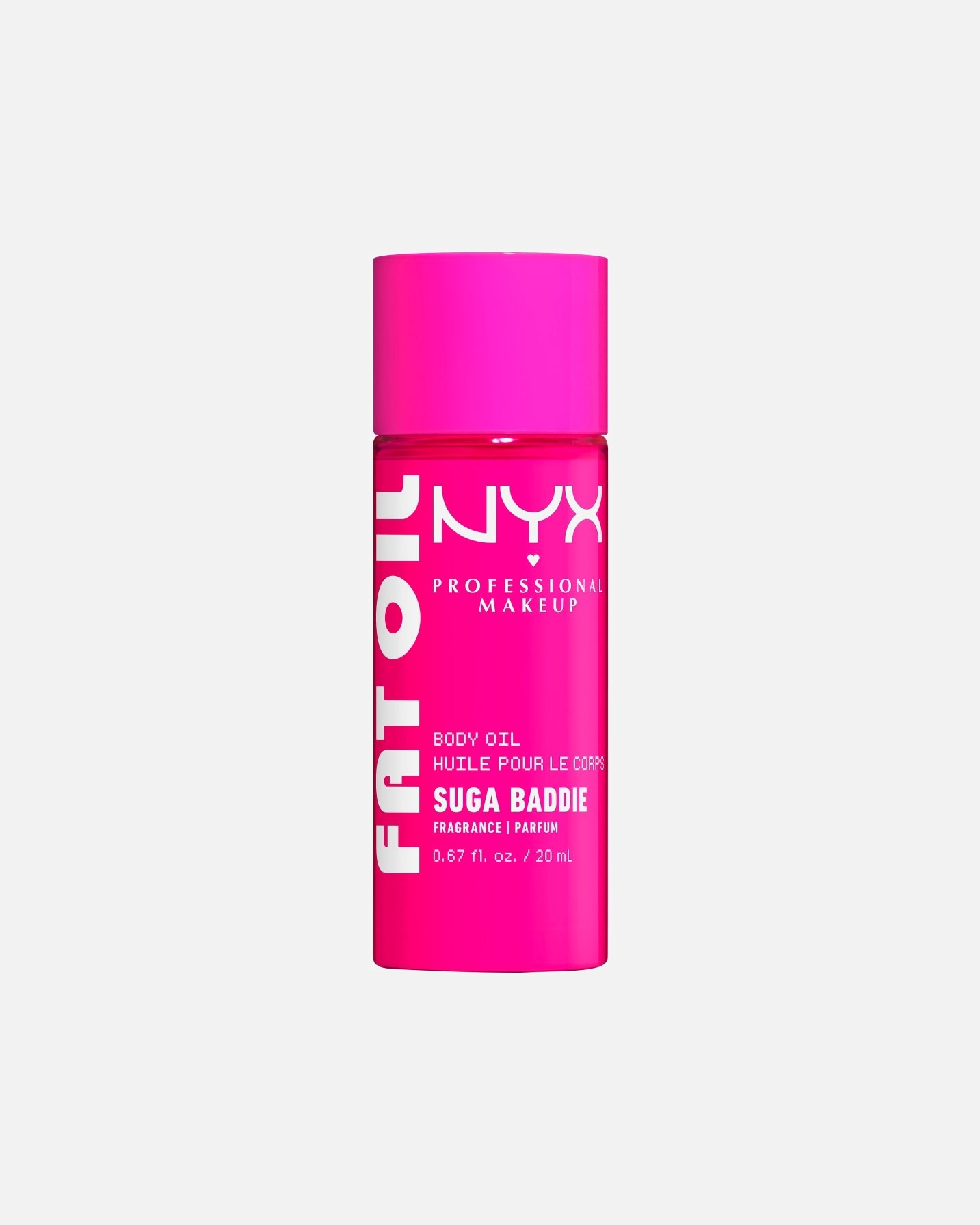 Huile pour le corps pour Unisexe NYX Professional Makeup Fat Oil Body Fat Oil Body Suga Baddie 20 ml