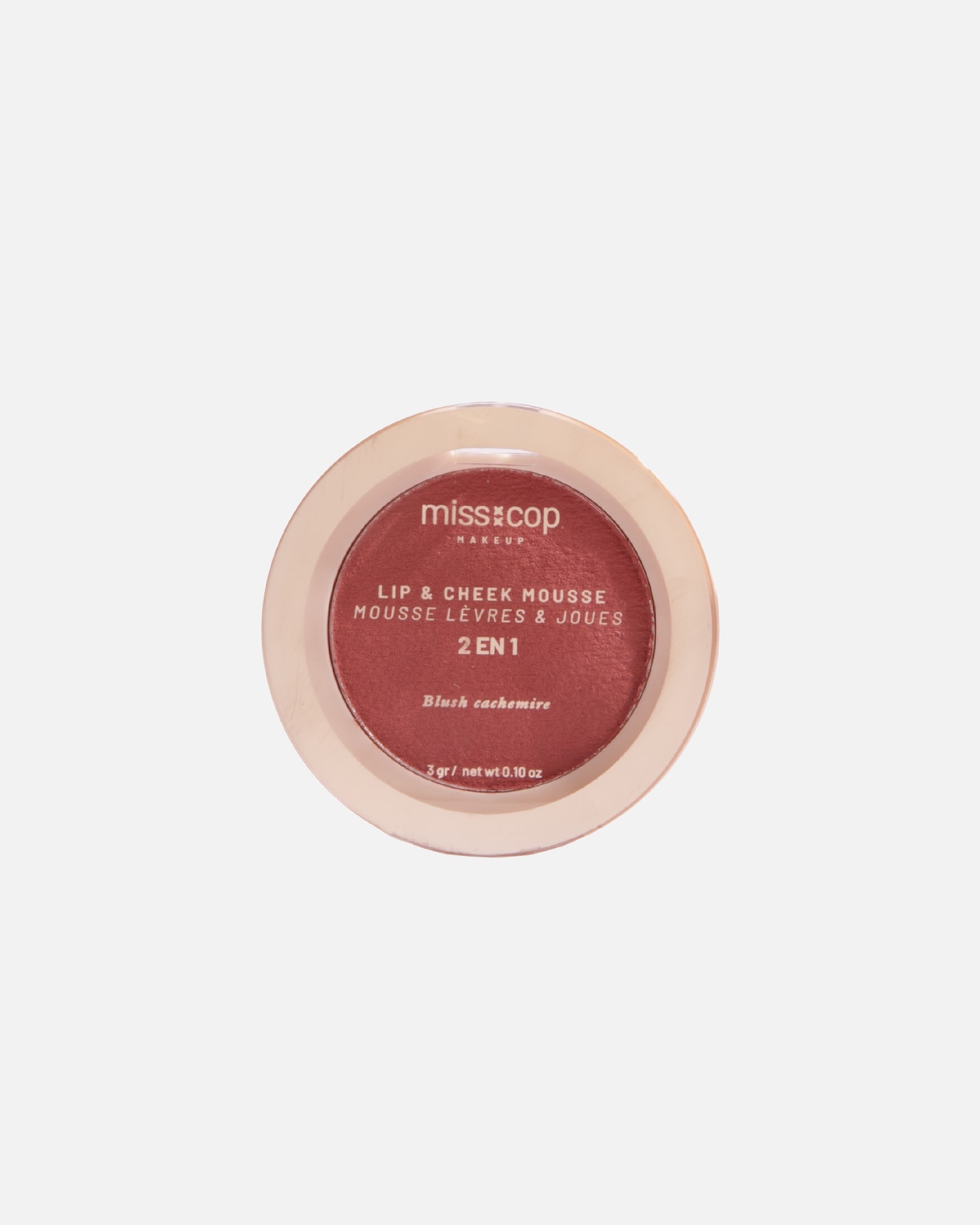 Blush pour Unisexe Miss Cop LIP AND BLUSH MOUSSE 1 Blush cachemire