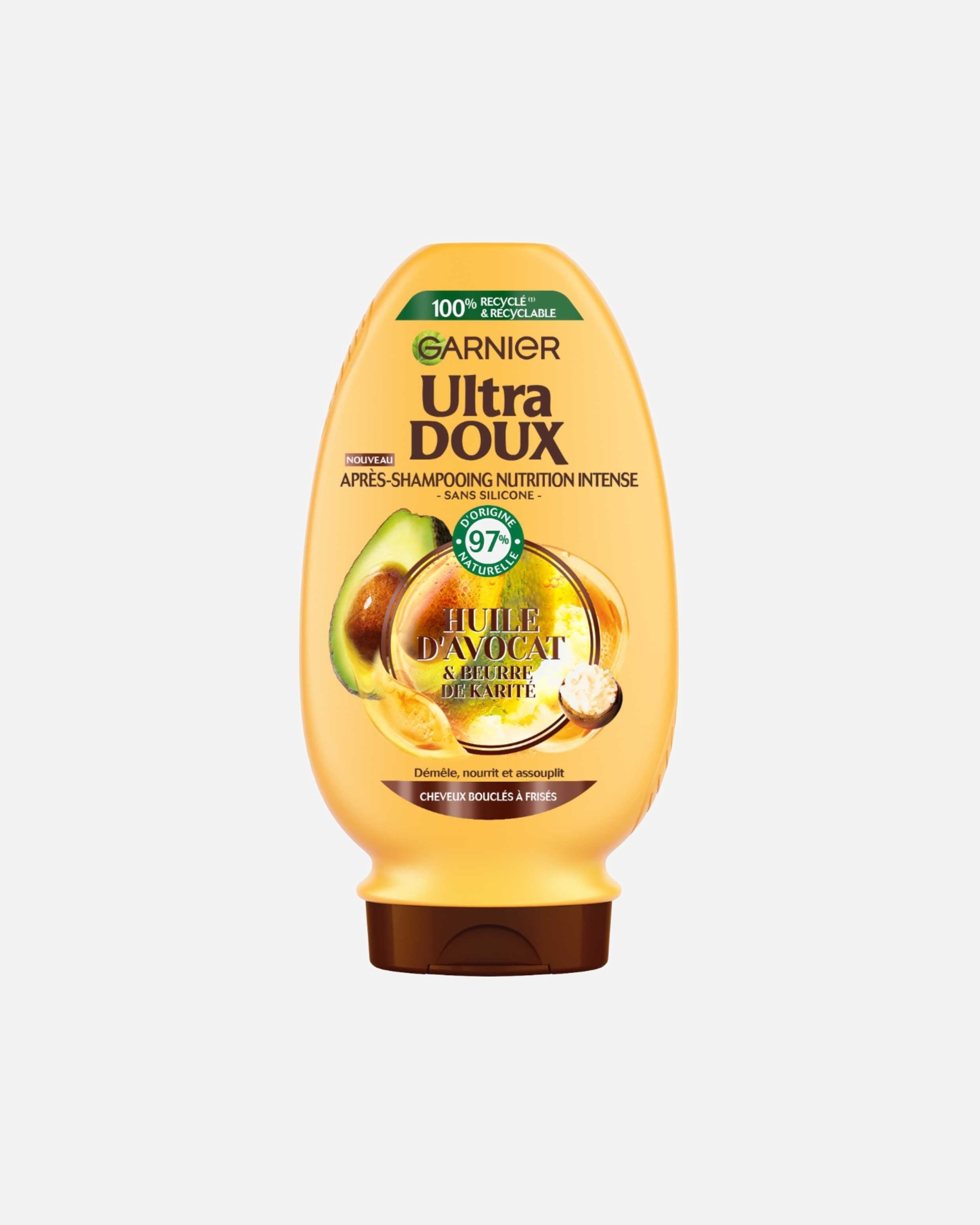 Après-shampooing pour Unisexe Garnier Ultra Doux à l'huile d'avocat et beurre de karité 250 ml