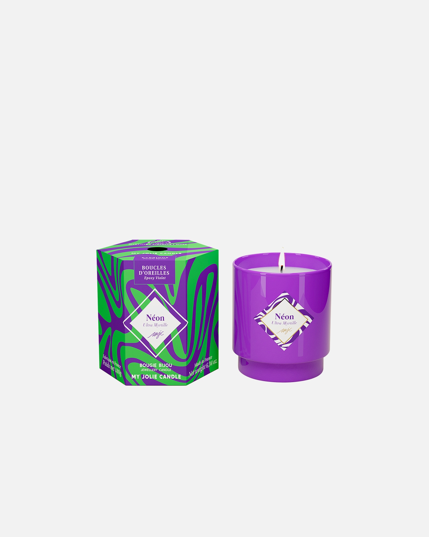 Bougie pour Femme MY JOLIE CANDLE Default Brand Line neon ultra myrtille 1 unité