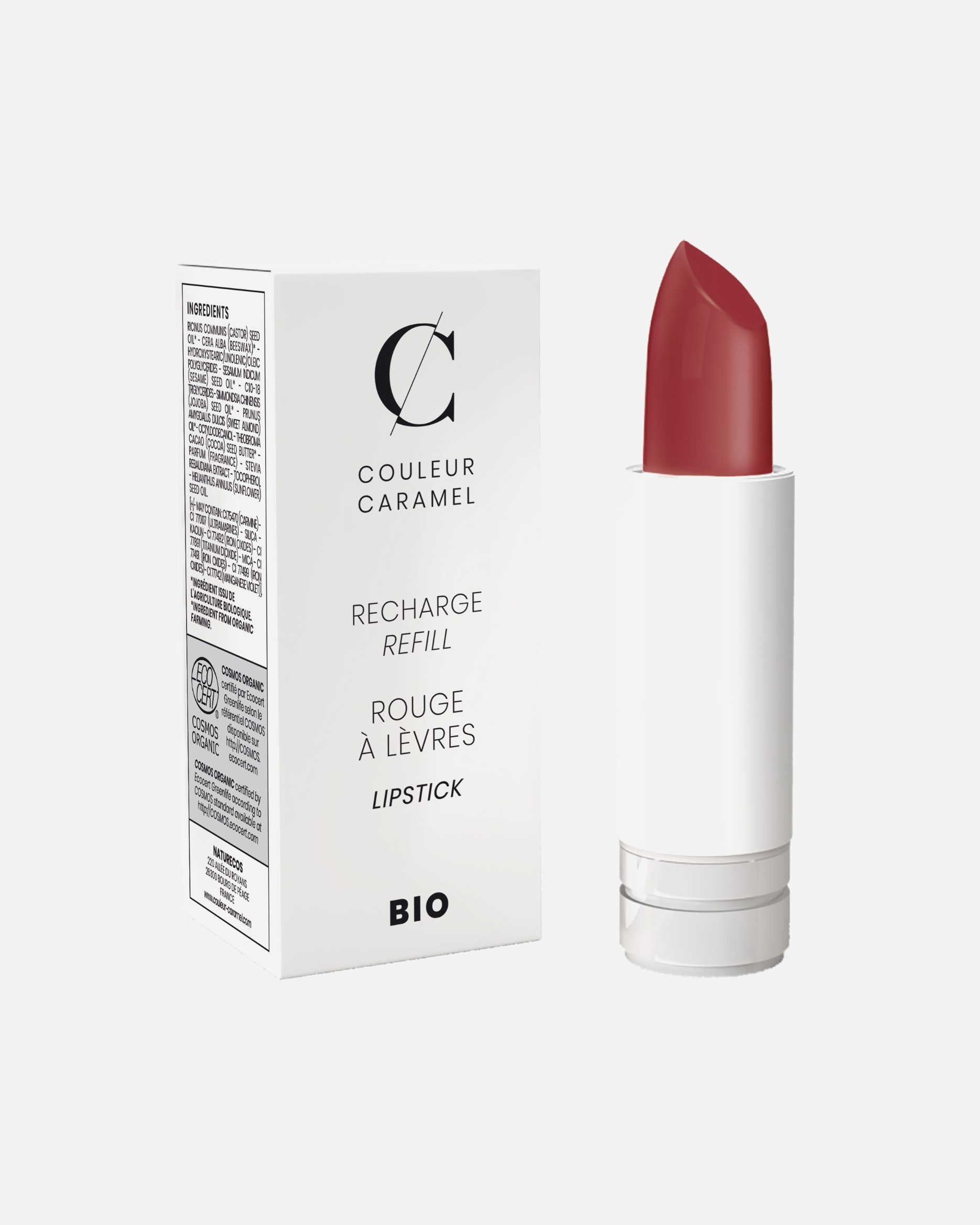 Rouge à lèvres pour Femme COULEUR CARAMEL Rouge à lèvres satiné 223 - Vrai rouge