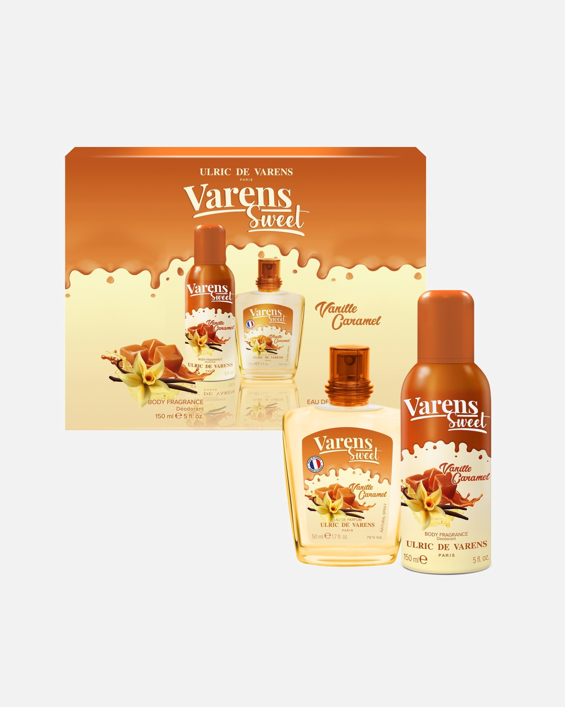 Coffret parfum pour Femme Ulric De Varens Sweet Vanille Caramel Eau de Parfum 1 unité