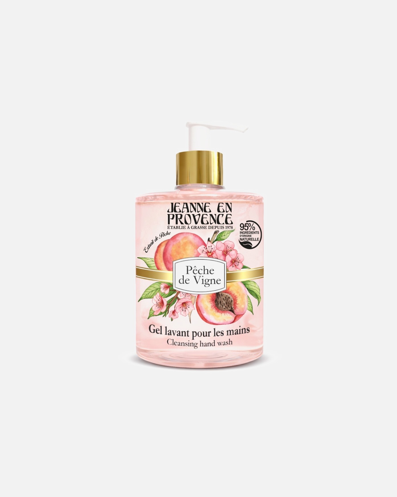 Gel pour les mains pour Unisexe Jeanne En Provence Pêche 500 ml