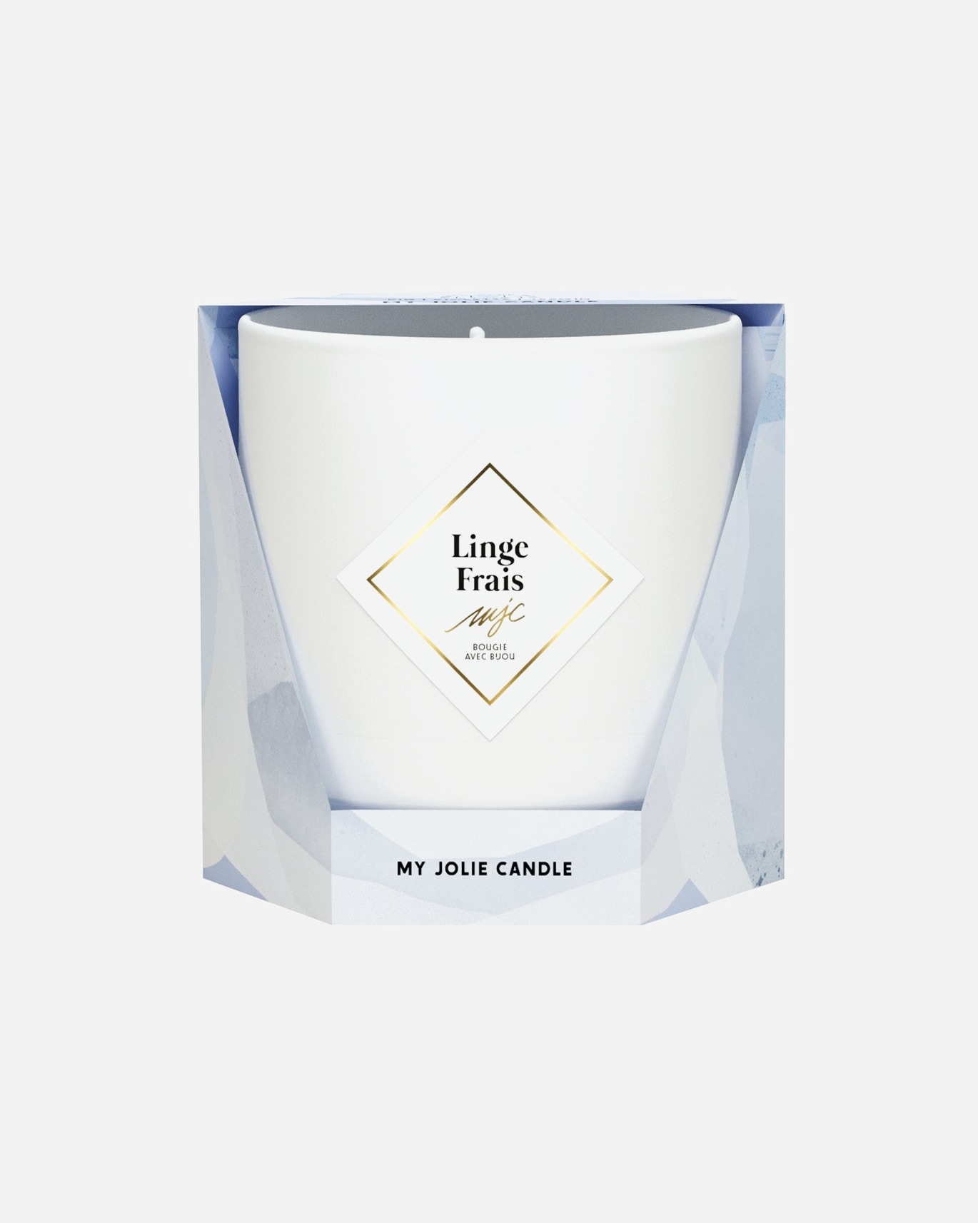 Bougie pour Femme MY JOLIE CANDLE Default Brand Line Bougie Surprise Linge Frais Collier or bille noire