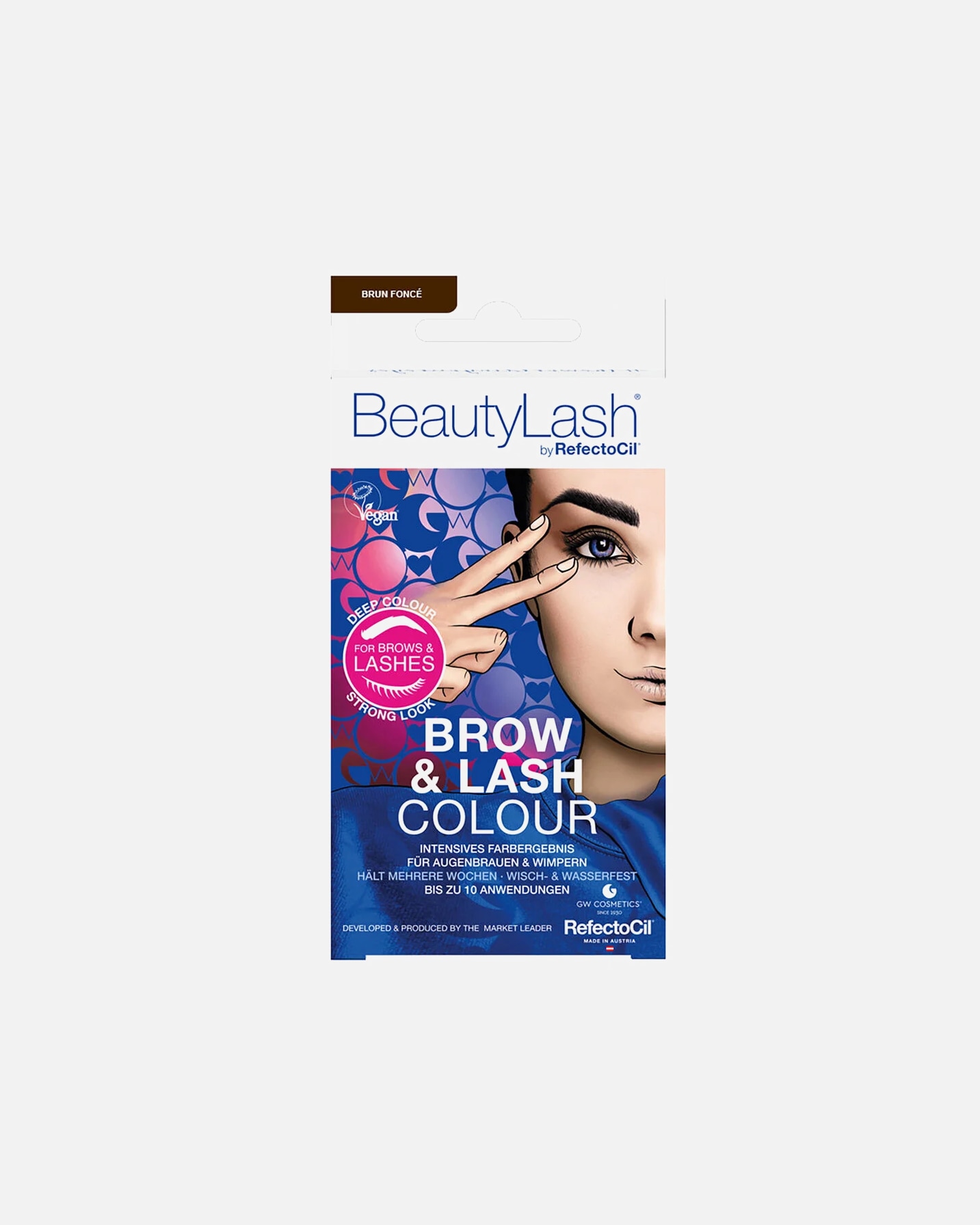 Coffret de maquillage pour les sourcils pour Unisexe BeautyLash Kit de teinture pour cils & sourcils Brun Foncé 1 unité