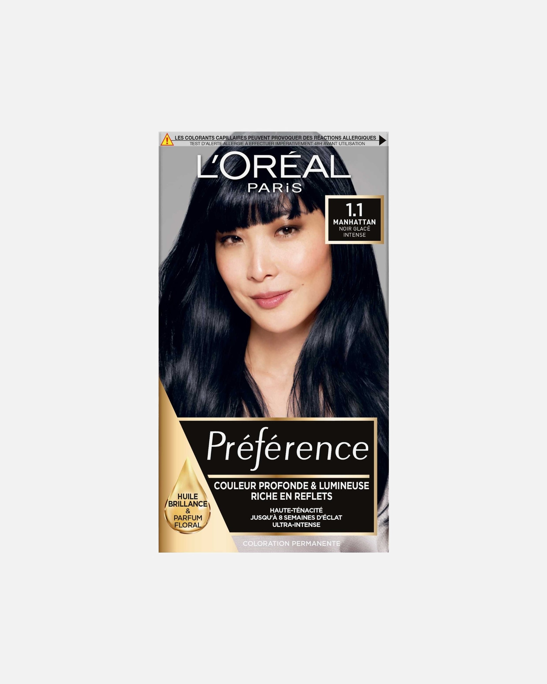 Coloration cheveux pour Femme L’Oréal Paris Preference Coloration 11 - Manhattan Noir Bleuté