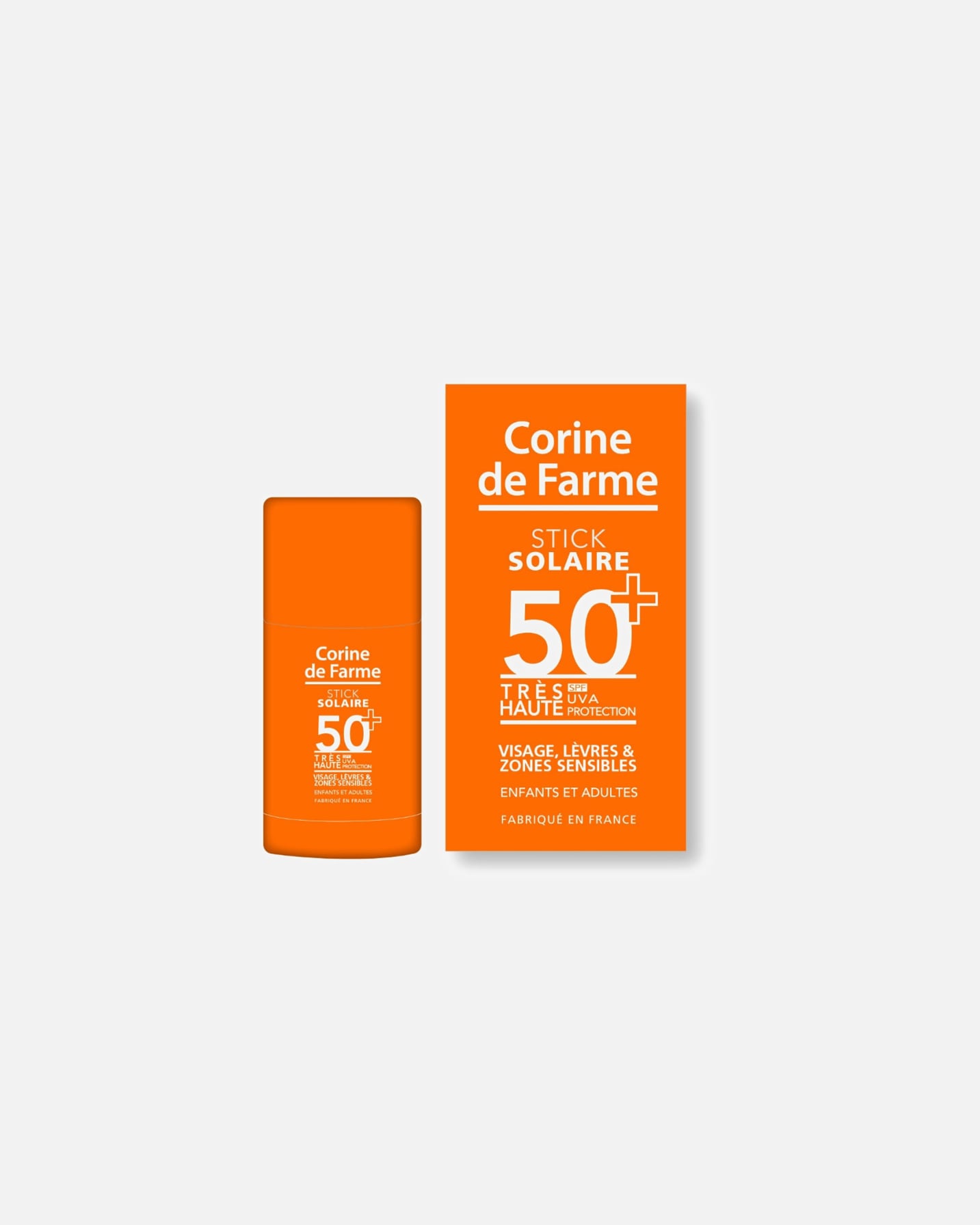 Crème solaire pour Unisexe CORINE DE FARME Stick solaire SPF50+ 15 ml