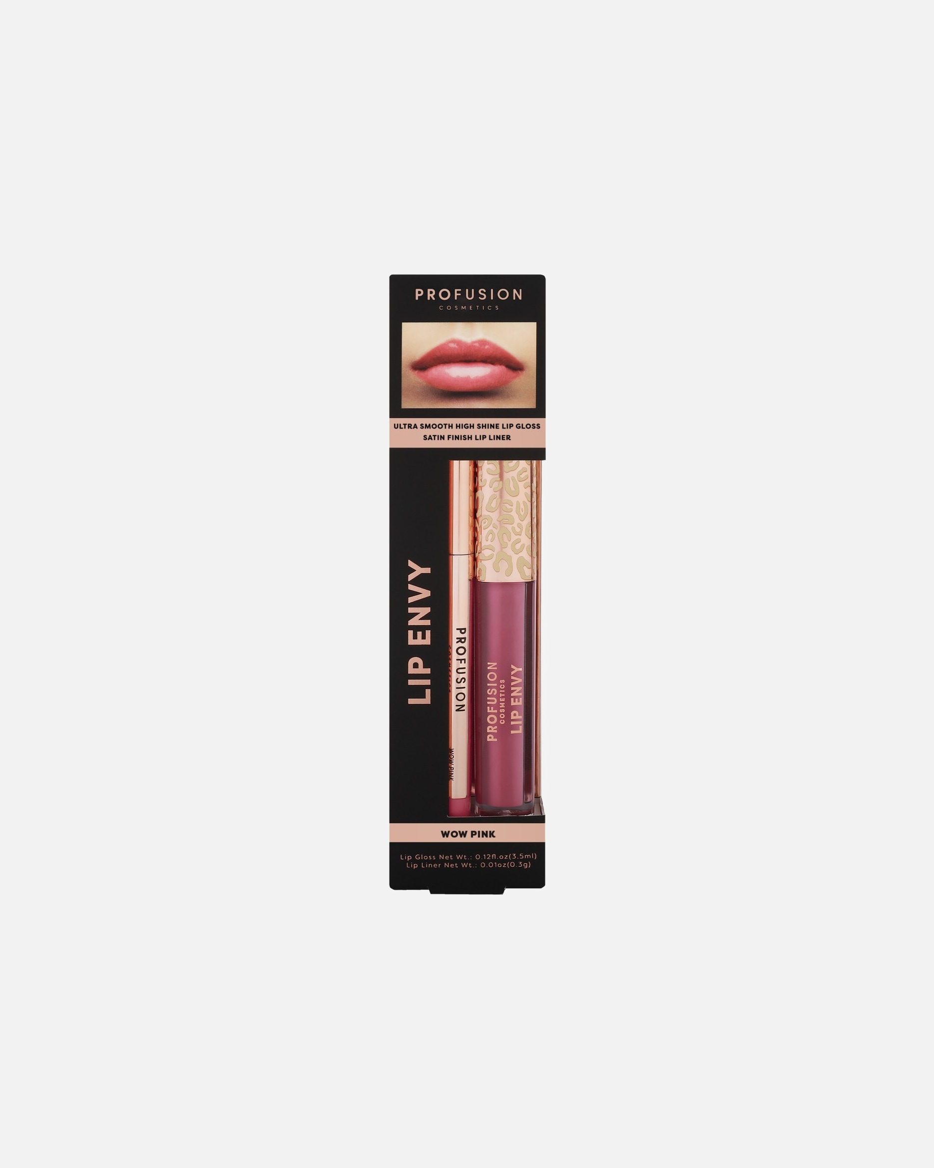 Coffret de maquillage pour les lèvres pour Unisexe Profusion Lip Envy Gloss and Lip Liner Duo Wow Pink