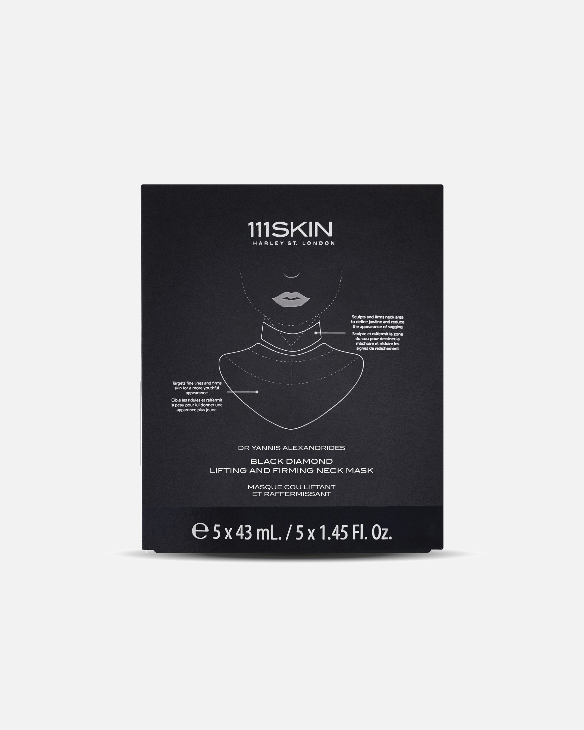 Masque anti-âge pour Unisexe 111Skin Intensive Lifting and Firming Neck Mask Box 1 unité