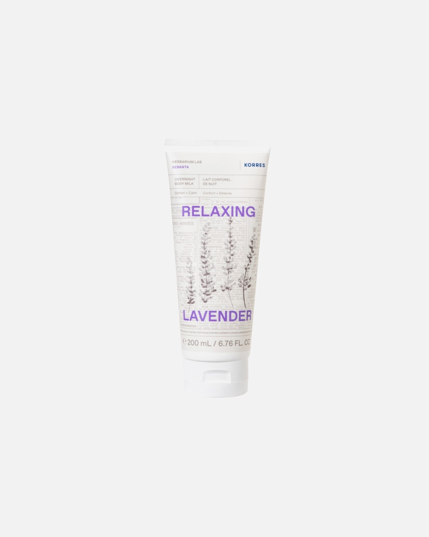 Lotion pour le corps pour Unisexe KORRES LAVANDE RELAXANTE LAIT CORPOREL DE NUIT 200 ml