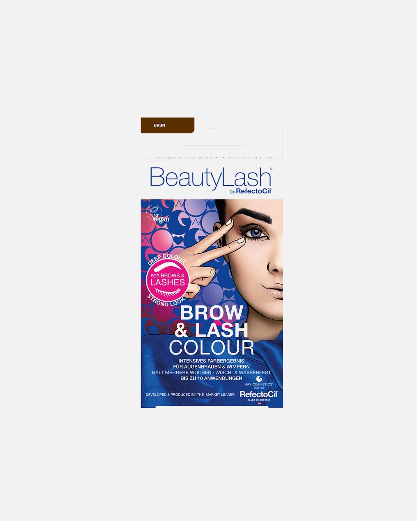 Coffret de maquillage pour les sourcils pour Unisexe BeautyLash Kit de teinture pour cils & sourcils Brun 1 unité