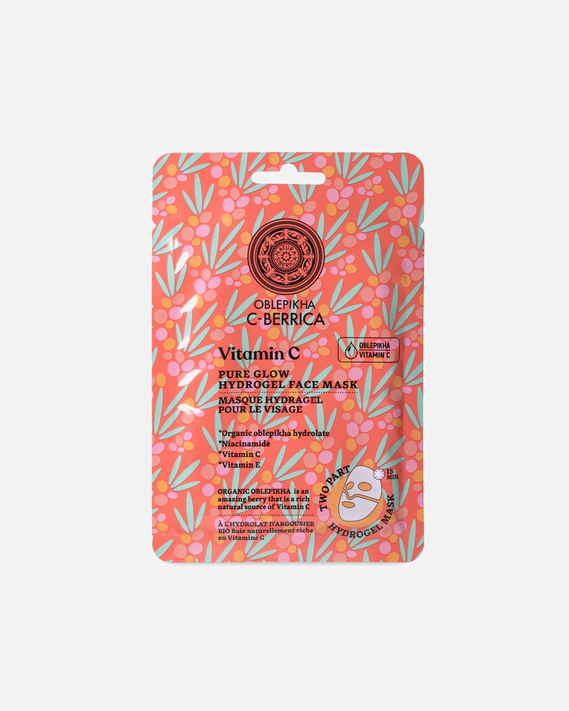 Masque tissu pour Unisexe Natura Siberica C-Berrica Masque Hydrogel 30 g