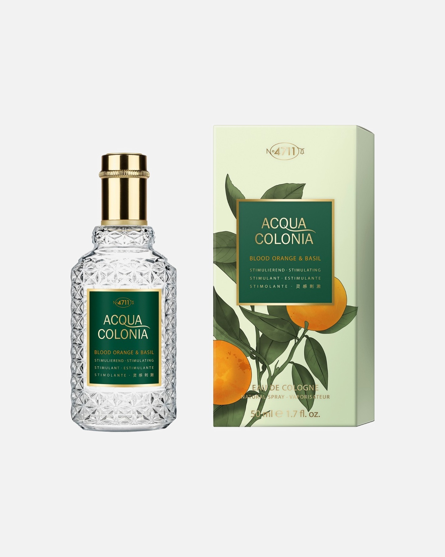 Eau de Cologne pour Unisexe 4711 Acqua Colonia Blood Orange & Basil Orange Sanguine & Basilic 50 ml