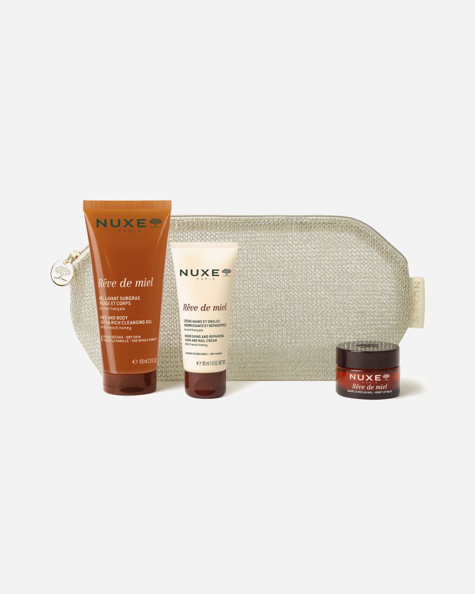 Coffret soin corps pour Femme NUXE Reve De Miel® Trio Nourissant : Corps - Mains - Lèvres 1 unité
