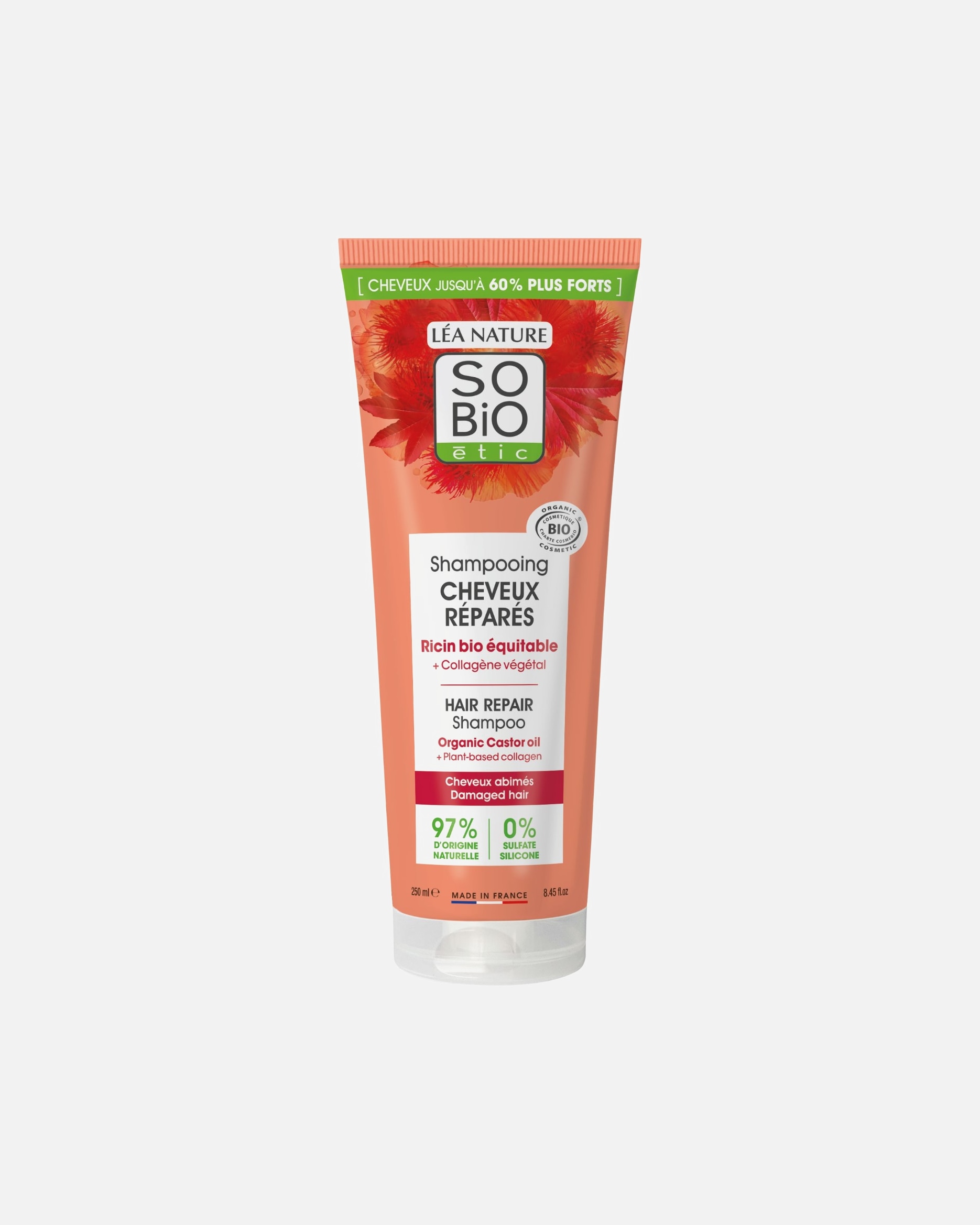 Shampooing pour Unisexe SO BiO étic Shampooing cheveux réparés 250 ml