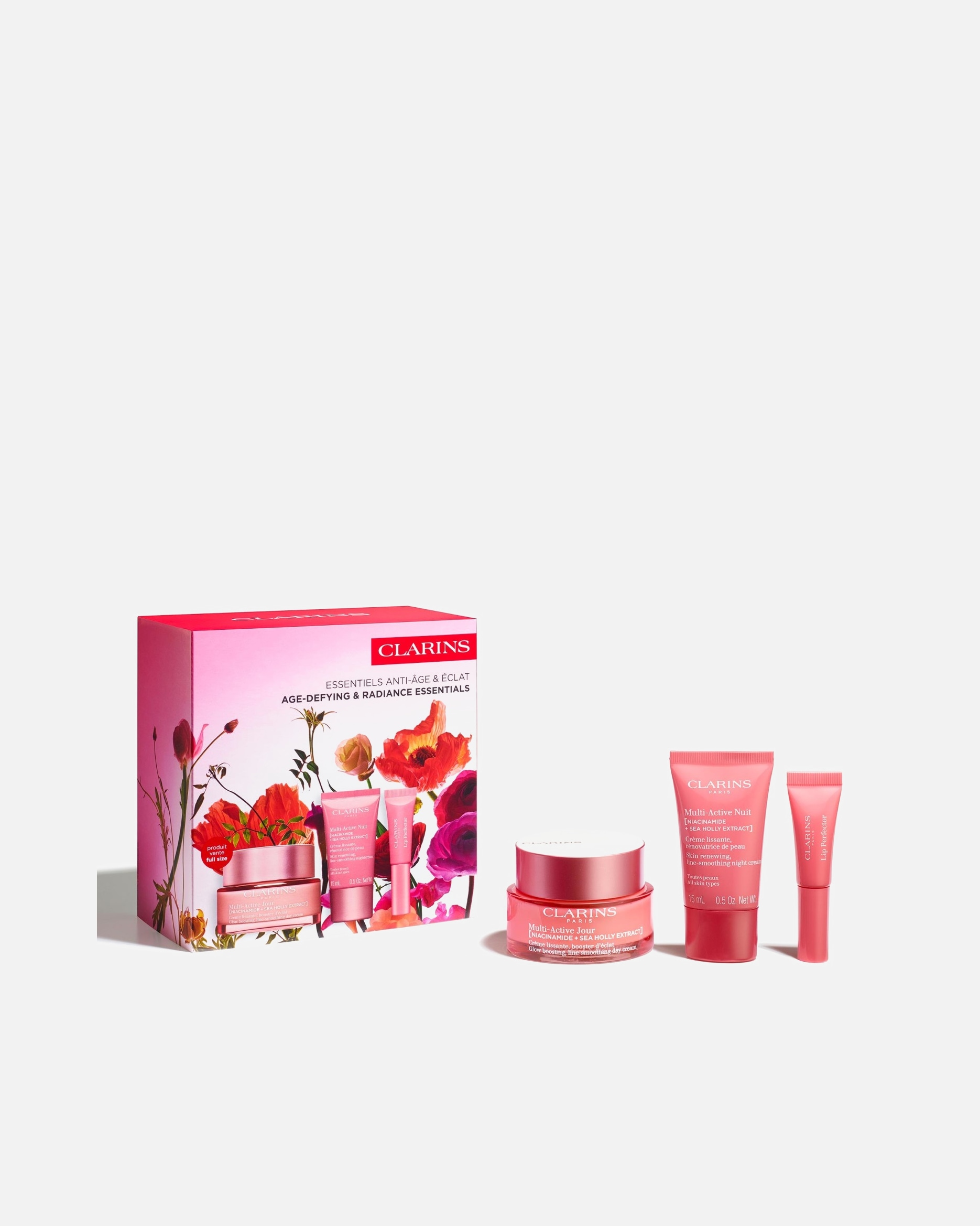Coffret soin visage pour Unisexe Clarins Multi-Active Programme Essentiels Anti-âge & Eclat 1 unité