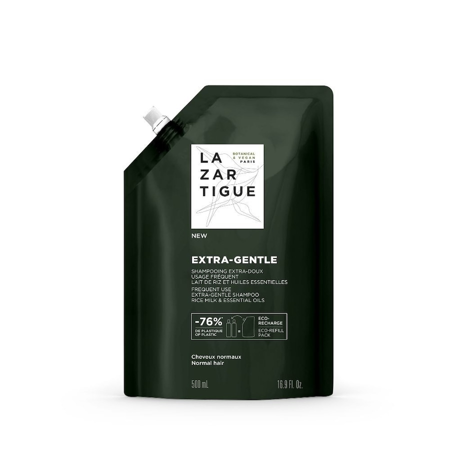 Lazartigue - ECO RECHARGE EXTRA GENTLE Shampoing 500 ml unisex