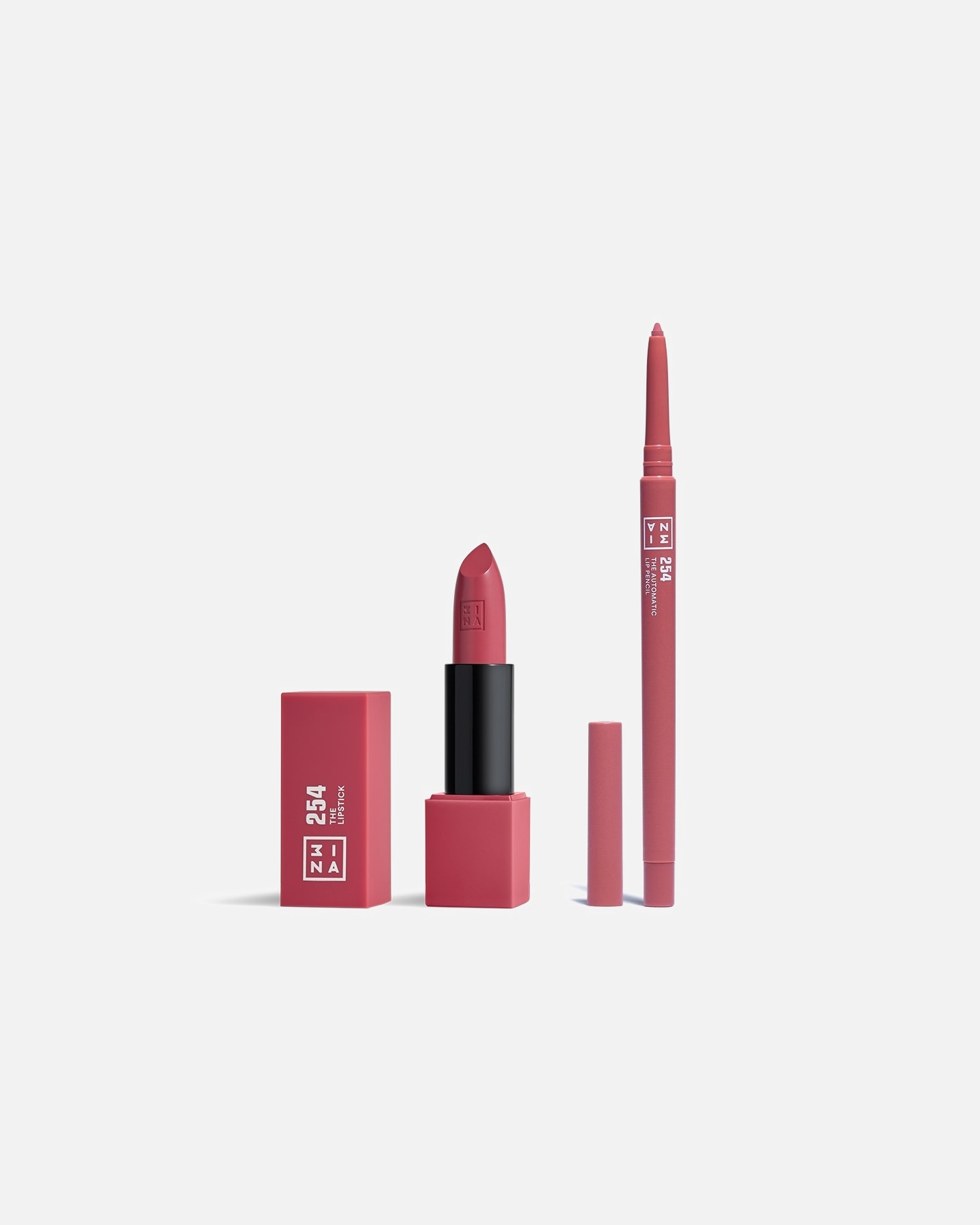 Coffret de maquillage pour les lèvres pour Unisexe 3INA Lip Duo Kit 254 1 unité