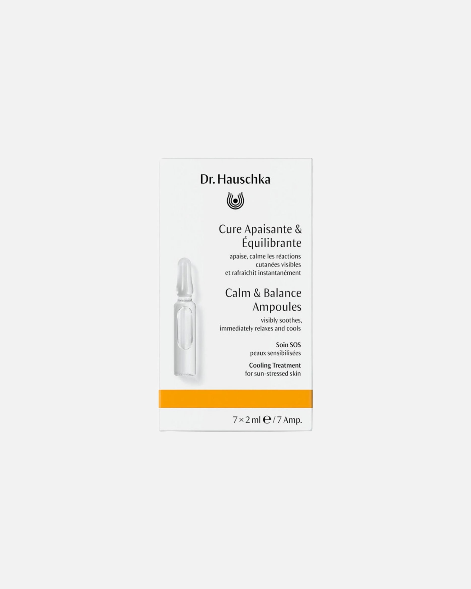 Cure visage pour Unisexe Dr. Hauschka Cure Apaisante & Équilibrante 7 ampoules 14 ml