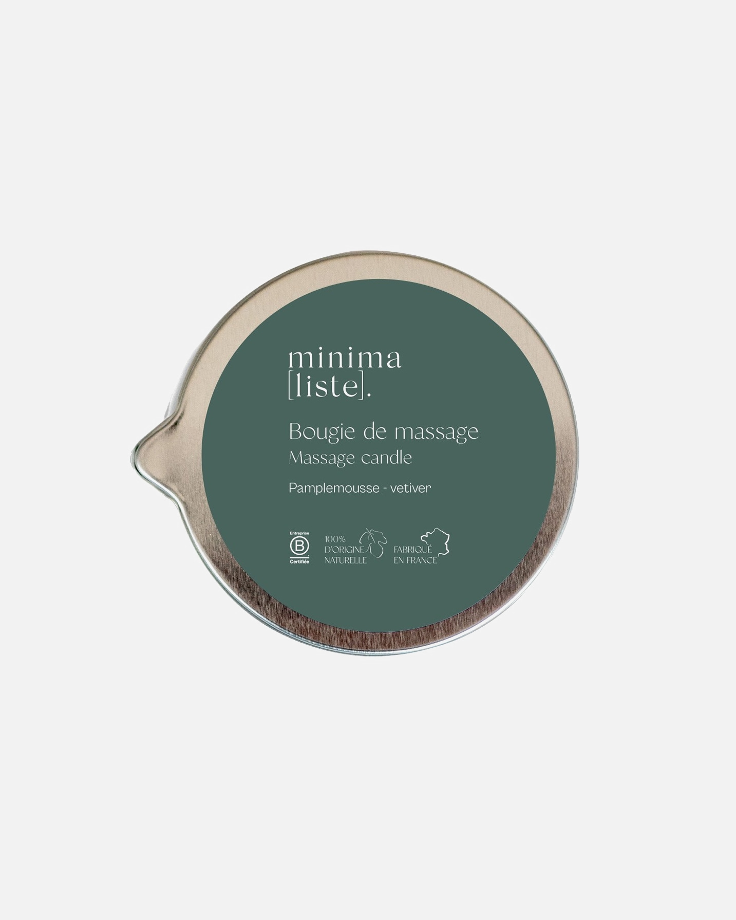Huile pour le corps pour Unisexe Minimaliste Bougie de massage 160 g