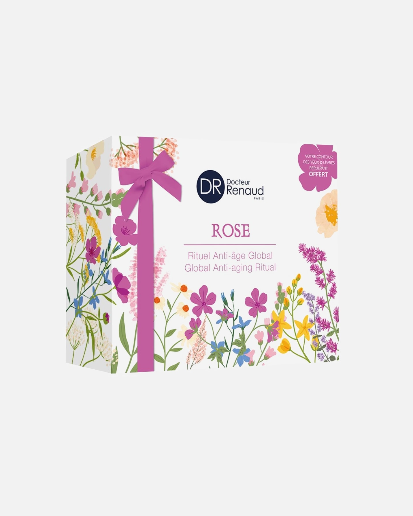 Coffret soin visage pour Femme Dr Renaud Rituel Anti-Âge Global Rose 1 unité