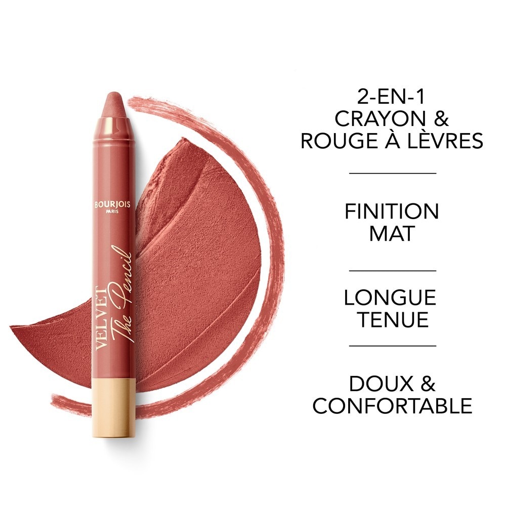 Bourjois VELVET THE PENCIL Rouge à lèvres » achetez en ligne Nocibé