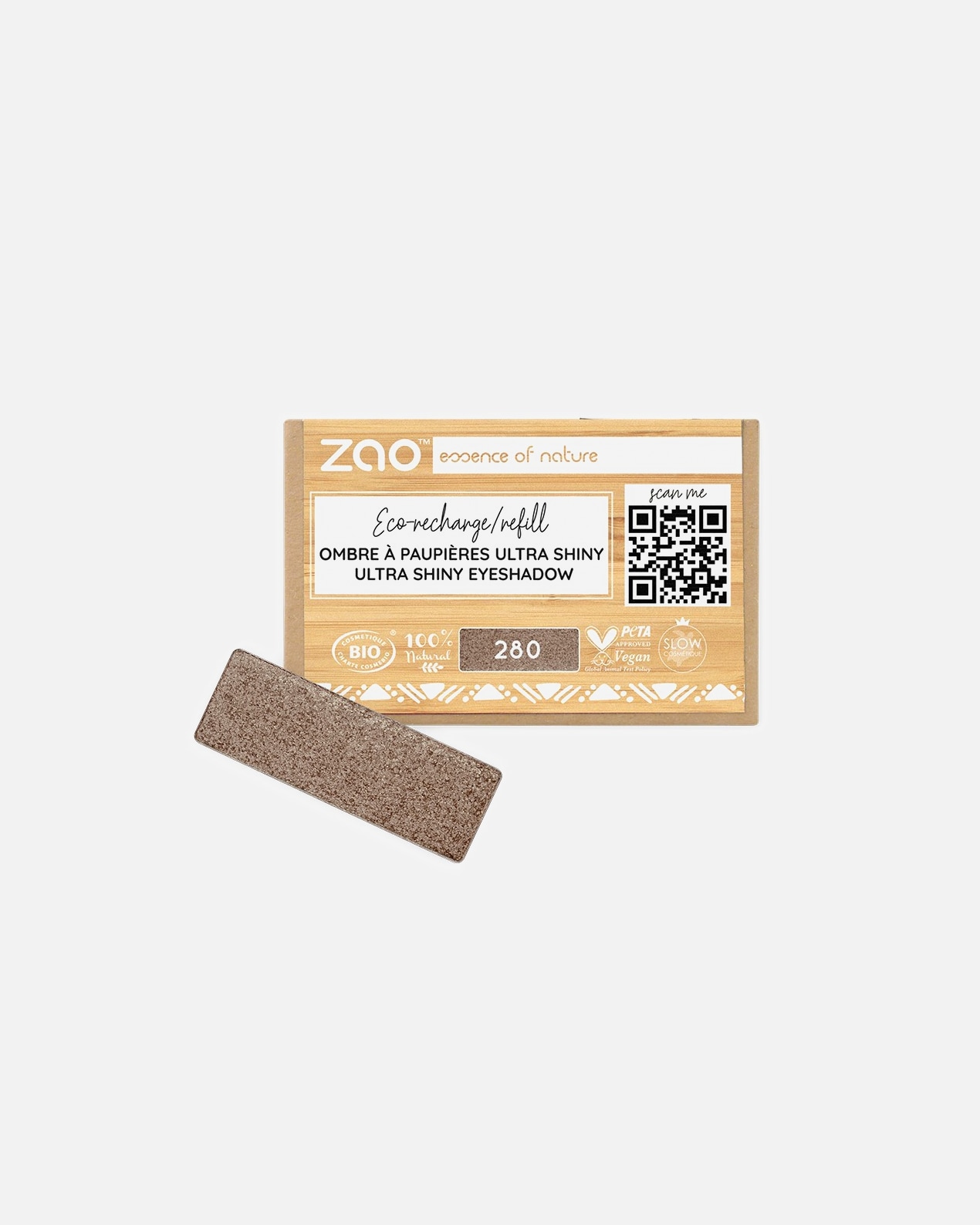 Ombre à paupières pour Unisexe ZAO Rectangle - Recharge 280