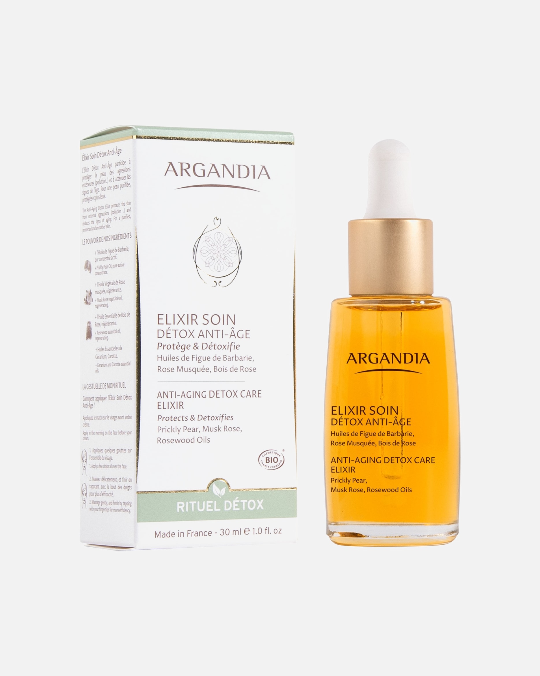 Huile visage pour Unisexe Argandia Détox Figue de Barbarie 30 ml