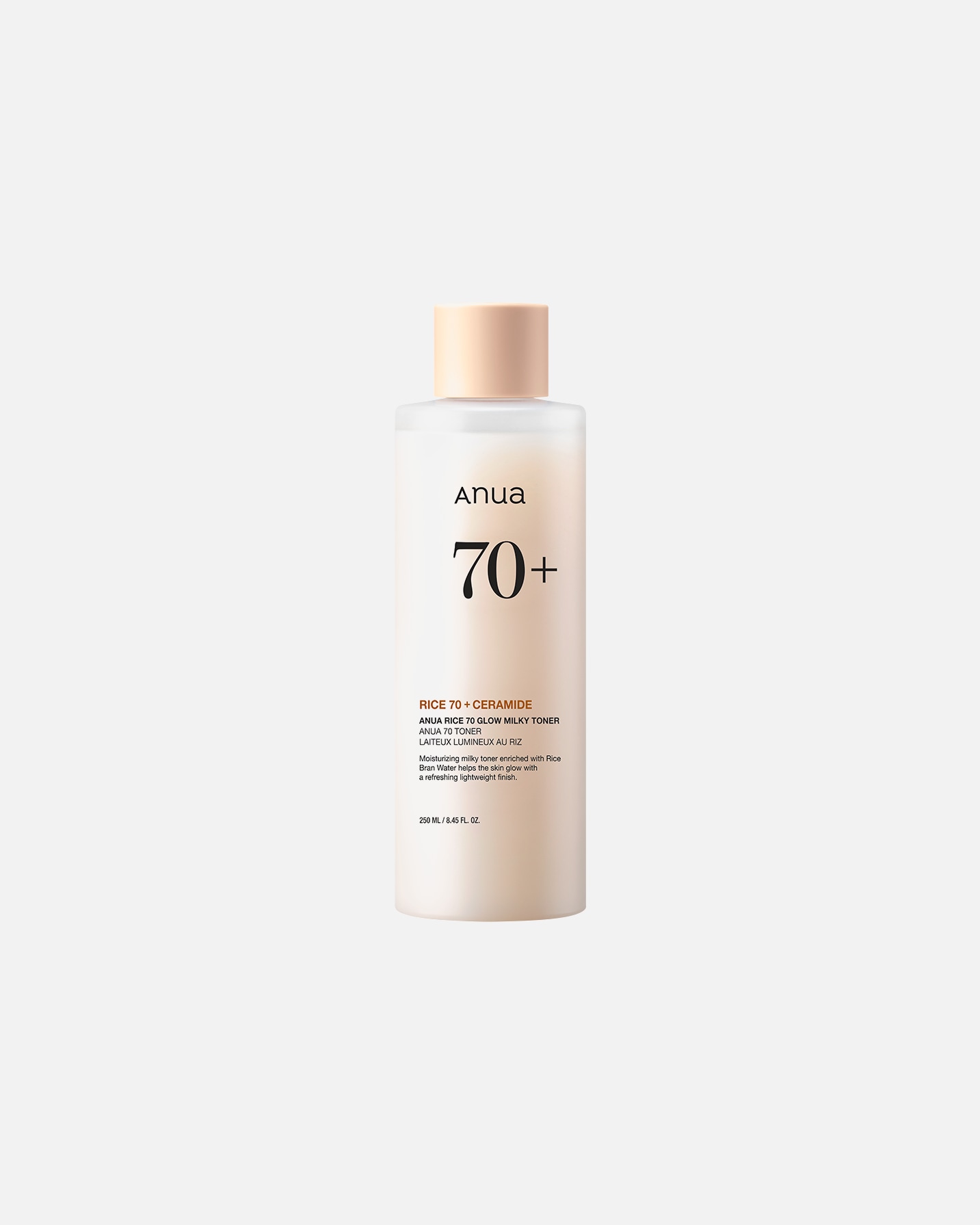 Tonique pour le visage pour Unisexe Anua Rice 70 Toner Lacté Éclat 250 ml